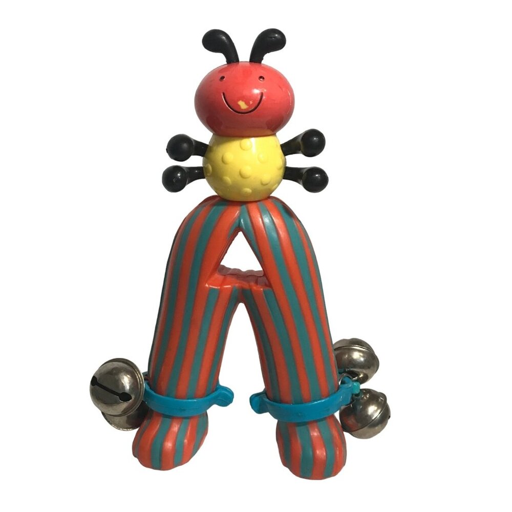 Bright & Cheery Parents Justb-byou Battat Baby Toy Ladybug Rattle With Bells 7"